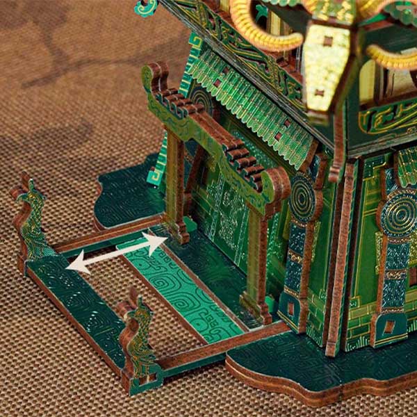 Four Ram Square Zun 3D Wooden Puzzle_Description_3