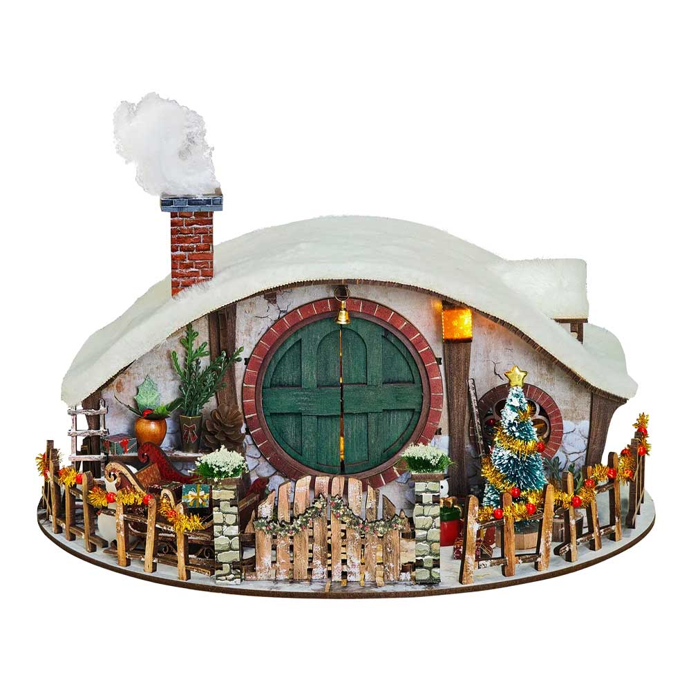 Magic Ring Snow House DIY Miniature Dollhouse_1 Magic Ring Snow House DIY Miniature Dollhouse_1