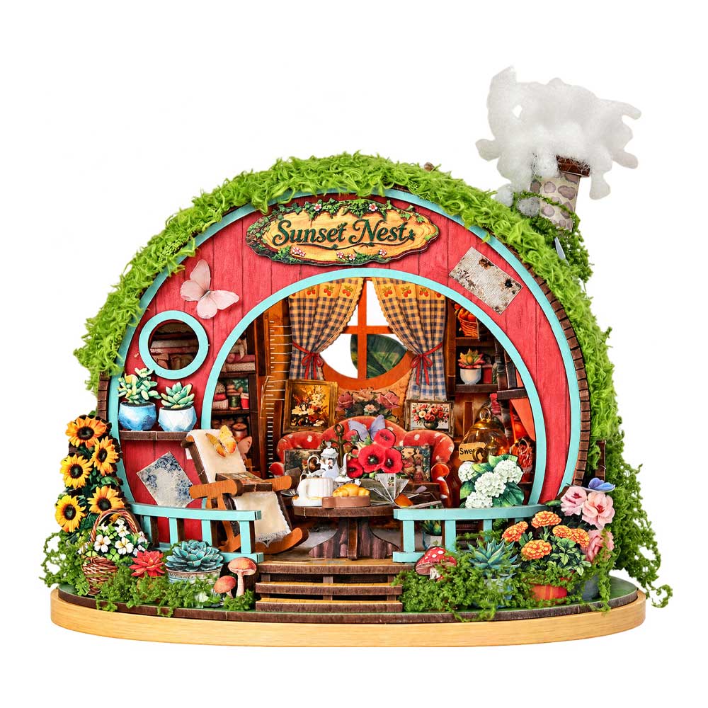 Sunset Nest DIY Miniature Dollhouse_1 Sunset Nest DIY Miniature Dollhouse_1